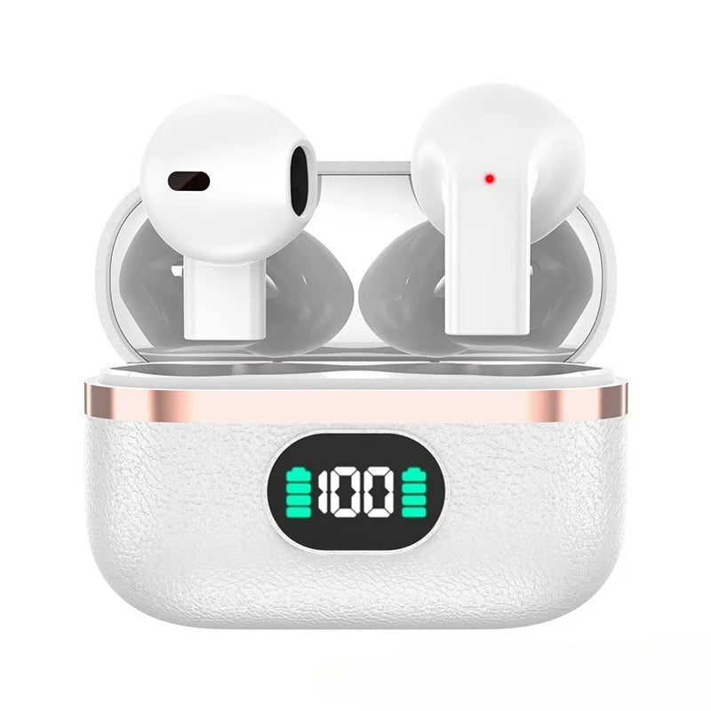 Bluetooth 5.4 Earbuds Semi-in-ear Design Endurance Battery Wireless Earphones With Mic Music Companion for Battery Display