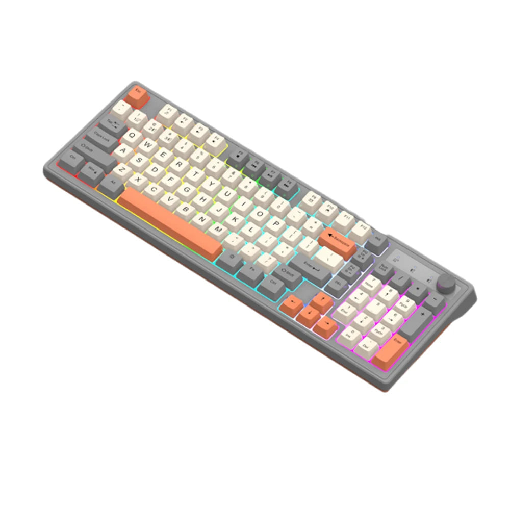K98 Wireless Gaming Mechanical Feel Keyboard 2.4G+Bluetooth Dual-mode Backlight Desktop PC/Notebook Available Keyboard