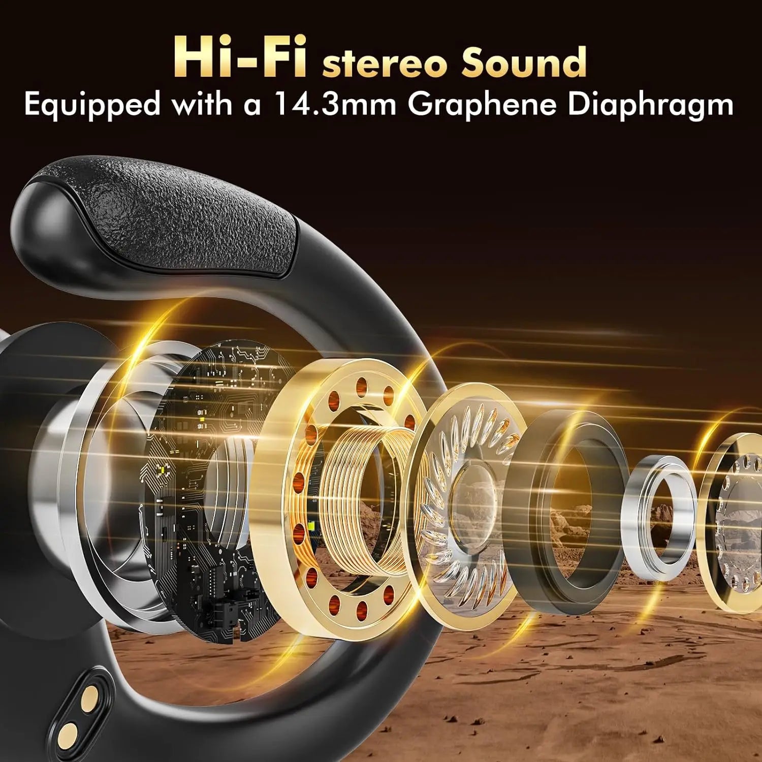Original GDLYL BX17 TWS Bluetooth V5.4 Headphones Wireless LED Digital Display Earphones Noise Reduction Waterproof Headset New