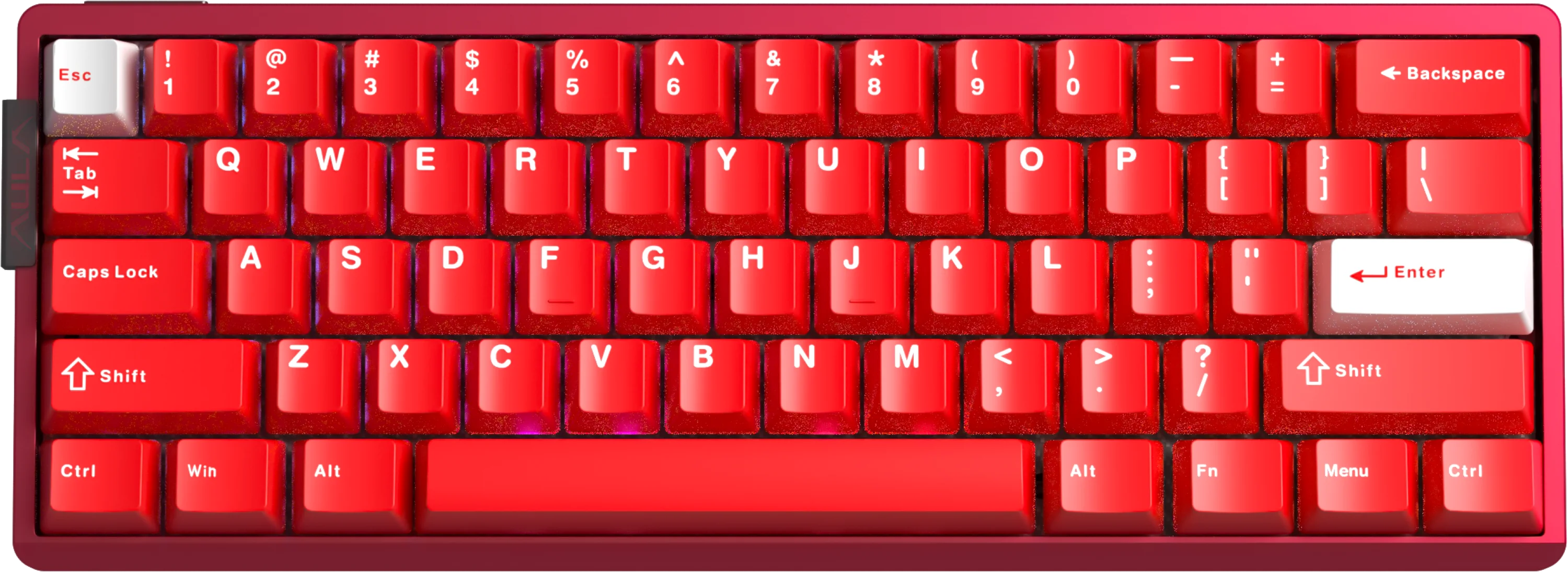 AULA AG60 60% Layout Wired CNC Aluminum Mechanical Gaming Keyboard with 8000Hz Polling RGB Backlight