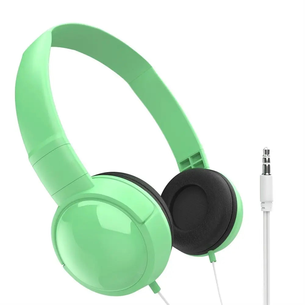 Over Ear Wierd Headphones Adjustable Music Stereo 3.5mm Headset Noise Cancelling Audio Bass Macaron Headphone Tablet