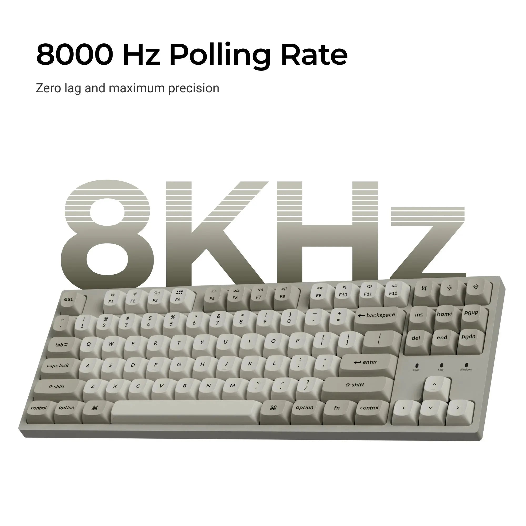 Keychron C1 Pro 8K QMK Wired Custom Mechanical Keyboard TKL Layout Hot-Swappable PBT Keycaps