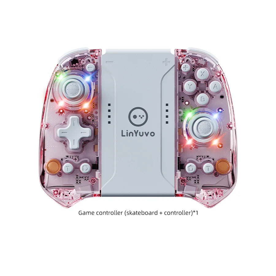 Wireless RGB Gamepad For NS Switch Controller Joypad Compatible with Switch Oled Lite PC Joystick with Vibration Turbo