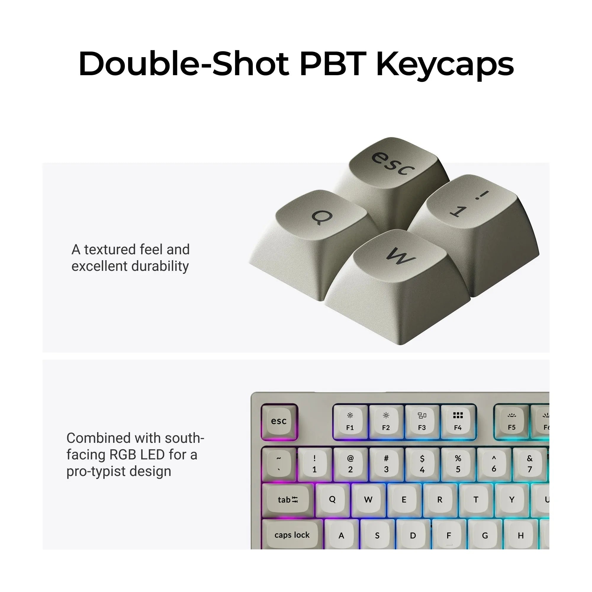 Keychron C1 Pro 8K QMK Wired Custom Mechanical Keyboard TKL Layout Hot-Swappable PBT Keycaps