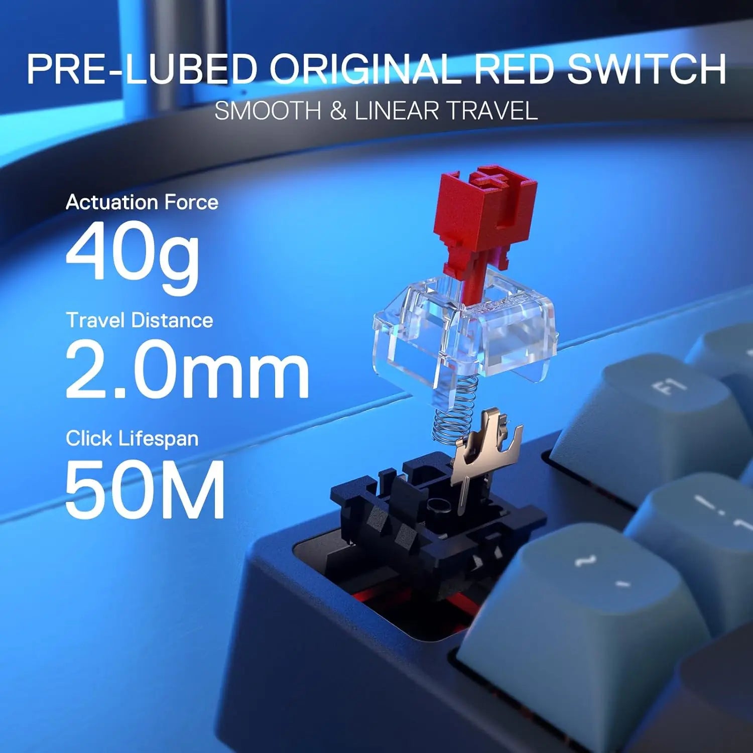 Redragon SE Wired RGB Gaming 104 Keys Mechanical Keyboard Mixed Color Round PBT Keycaps, Dynamic 16.8M RGB