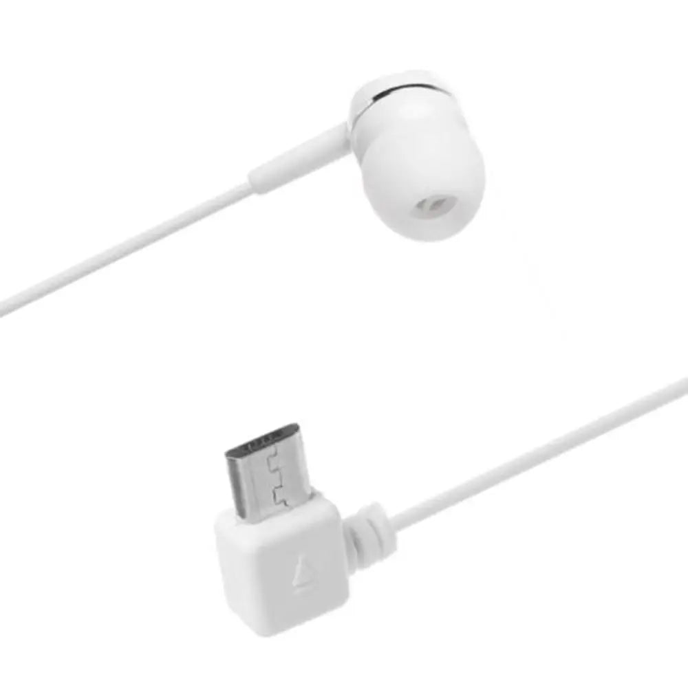Single Side Micro USB 5Pins Port Headphone Headset Auxiliary Earphone In-Ear