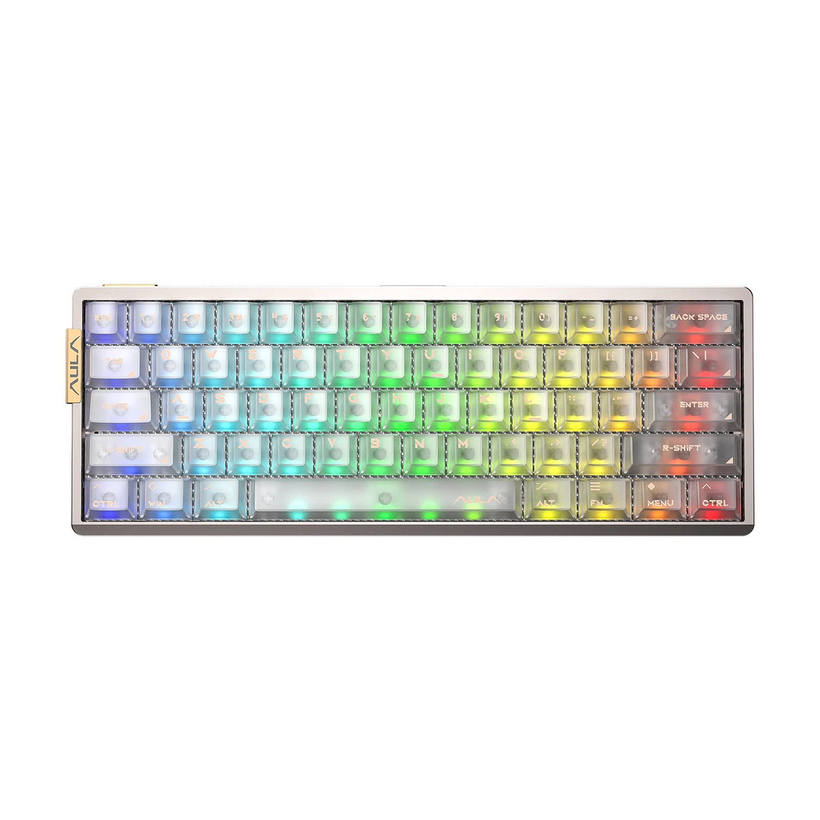 AULA AG60 60% Layout Wired CNC Aluminum Mechanical Gaming Keyboard with 8000Hz Polling RGB Backlight