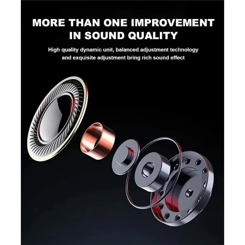 New TWS Bluetooth Headphones 9D Stereo Wireless Earphones InEar HiFi Earbuds HandsFree Headset With Microphone For Smartphone