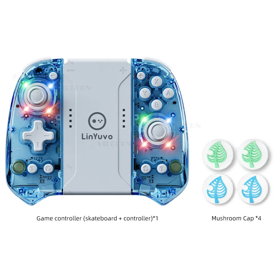 Wireless RGB Gamepad For NS Switch Controller Joypad Compatible with Switch Oled Lite PC Joystick with Vibration Turbo