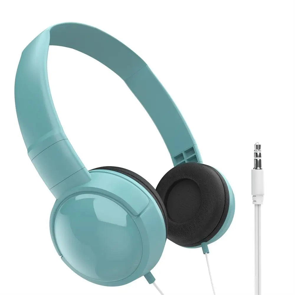 Over Ear Wierd Headphones Adjustable Music Stereo 3.5mm Headset Noise Cancelling Audio Bass Macaron Headphone Tablet