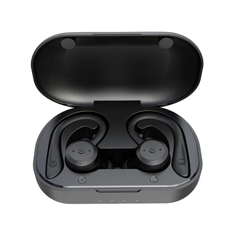 20 Hours Play Time Swimming Waterproof Bluetooth Earphone Dual Wear Style Sport Wireless Headset TWS IPX7 Earbuds Stereo