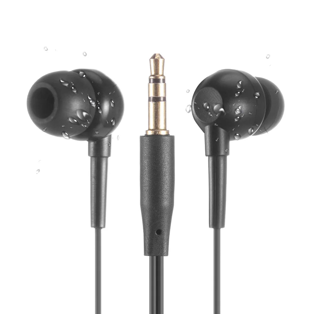 Swimming Earphones MP3 Plyer IPX8 Waterproof In-ear 3.5mm Wired Earphone Headset HIFI Earbuds Sports Stereo Music Headphone