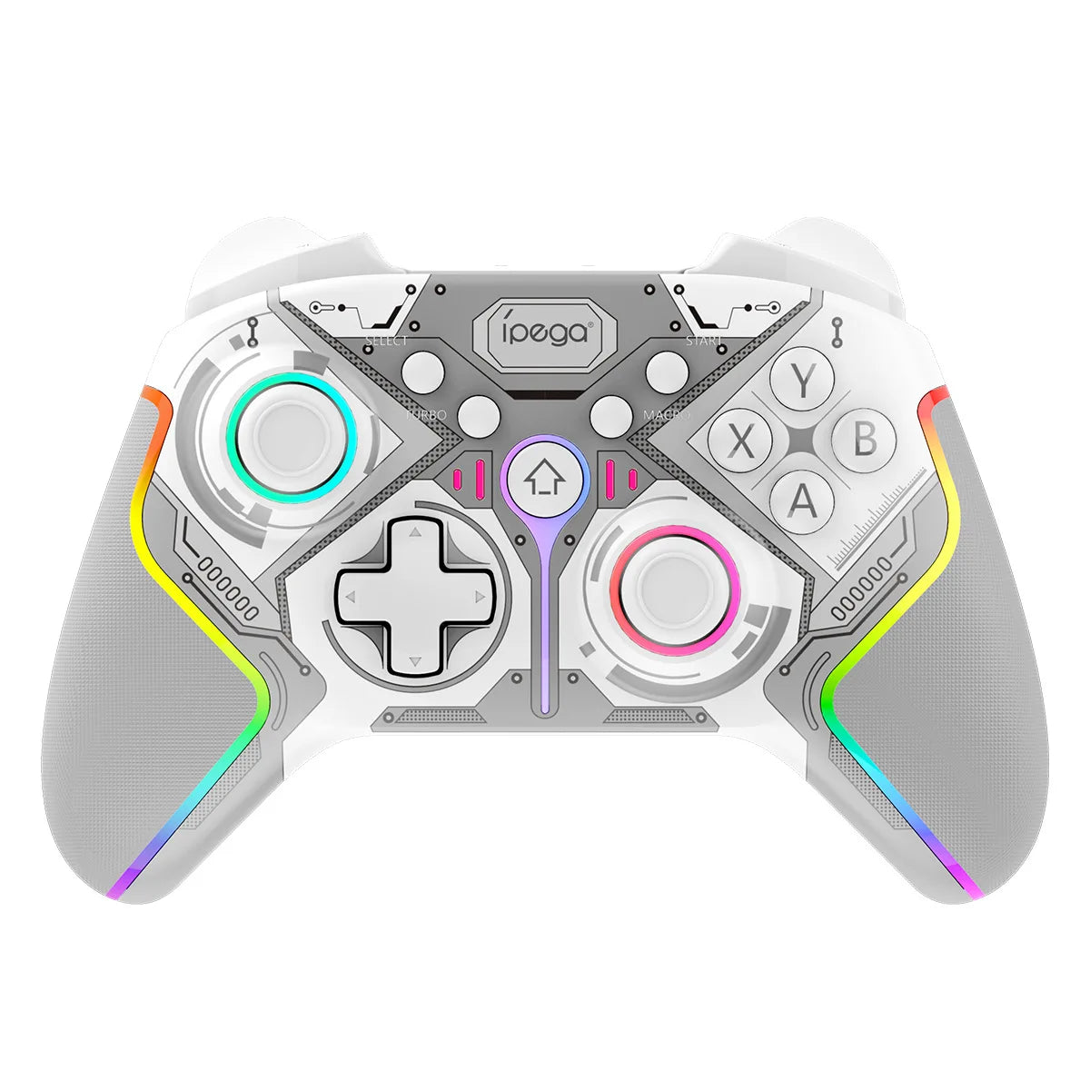 iPEGA PG-9666 RGB Wireless Game Controller for Switch PS3/PS4 Android iOS PC Dual Motor Vibration Turbo Bluetooth Gamepad
