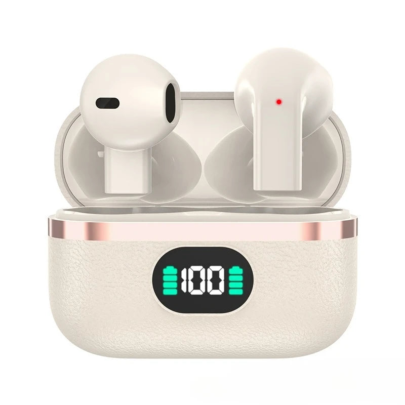 Bluetooth 5.4 Earbuds Semi-in-ear Design Endurance Battery Wireless Earphones With Mic Music Companion for Battery Display