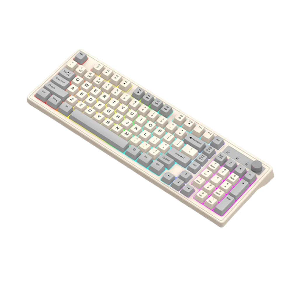 K98 Wireless Gaming Mechanical Feel Keyboard 2.4G+Bluetooth Dual-mode Backlight Desktop PC/Notebook Available Keyboard