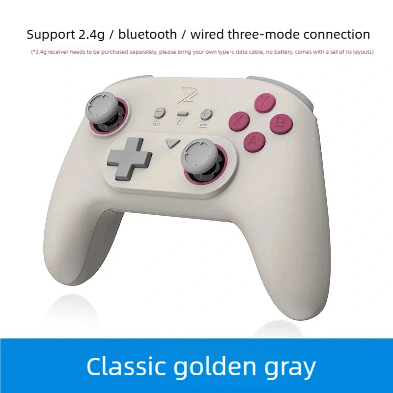 Intelligent Wireless Game Handle Dual Hall Rocker For PC/Switch/IOS/Android Three Mode Connection Handle With Stereo Vibration