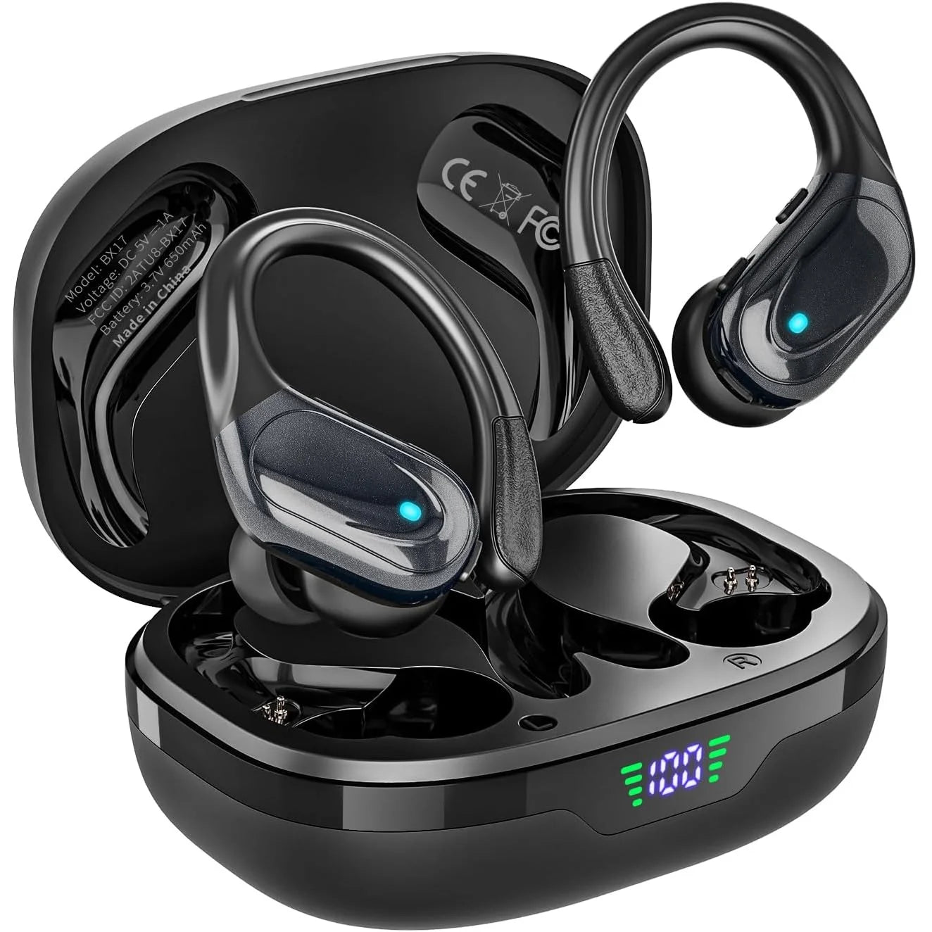 Original GDLYL BX17 TWS Bluetooth V5.4 Headphones Wireless LED Digital Display Earphones Noise Reduction Waterproof Headset New