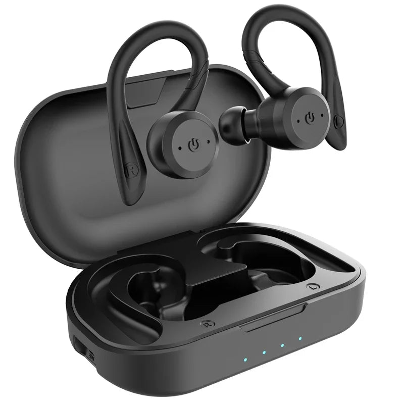 20 Hours Play Time Swimming Waterproof Bluetooth Earphone Dual Wear Style Sport Wireless Headset TWS IPX7 Earbuds Stereo