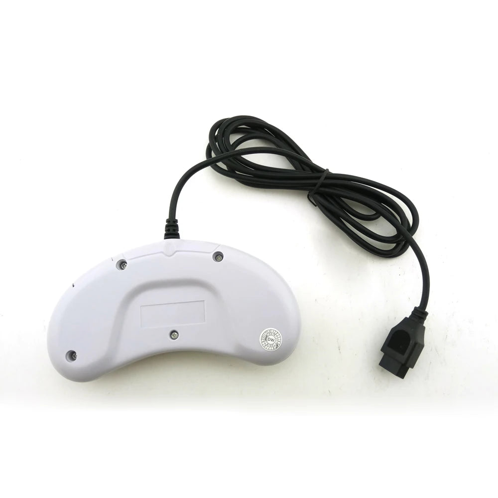 For 16 bit Classic Wired Game Controller for SEGA Genesis 6 Button Gamepad for SEGA Mega Drive Mode Fast Slow white