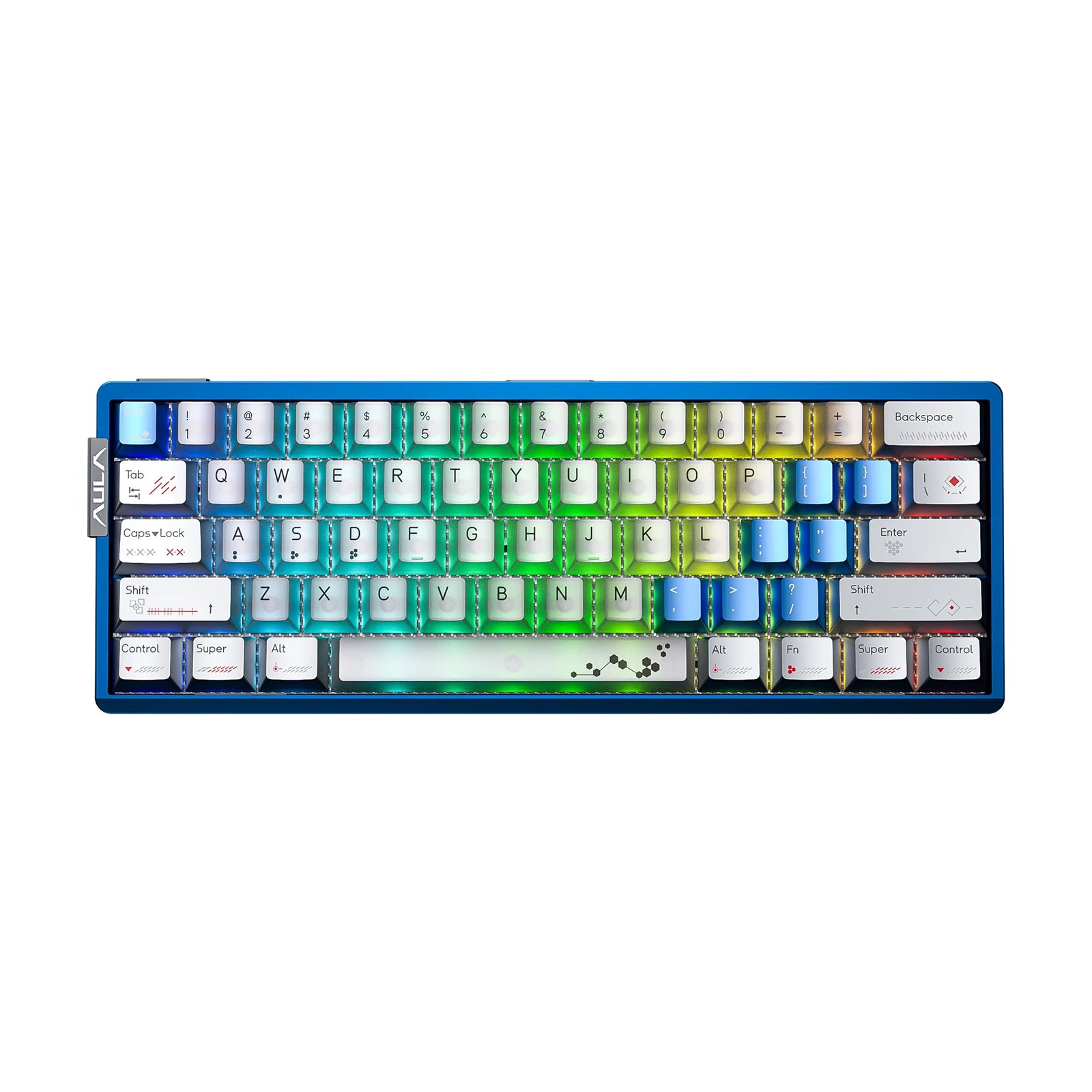 AULA AG60 60% Layout Wired CNC Aluminum Mechanical Gaming Keyboard with 8000Hz Polling RGB Backlight