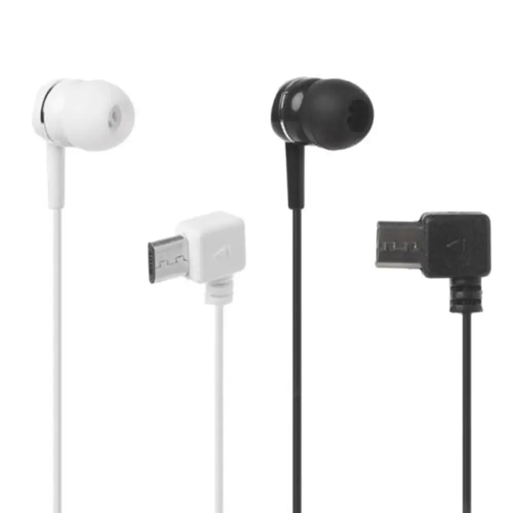 Single Side Micro USB 5Pins Port Headphone Headset Auxiliary Earphone In-Ear