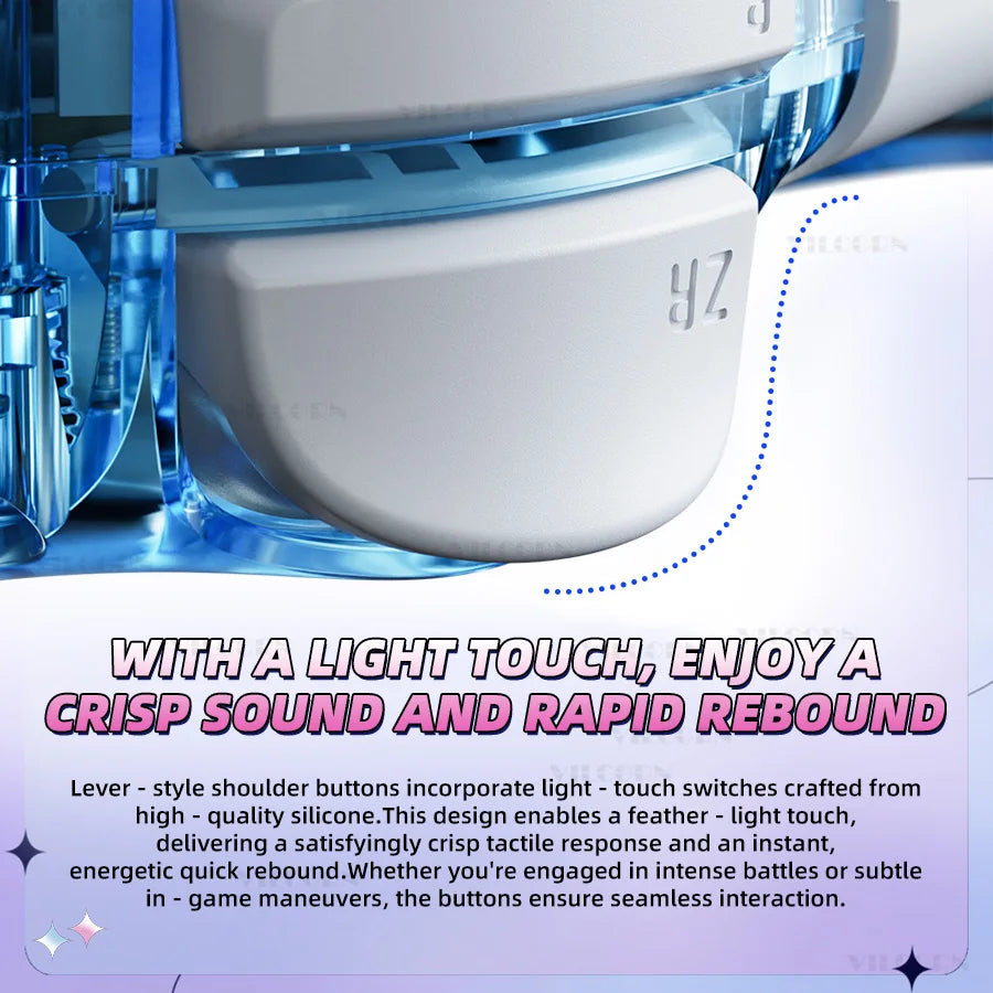 Wireless RGB Gamepad For NS Switch Controller Joypad Compatible with Switch Oled Lite PC Joystick with Vibration Turbo